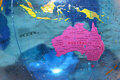 Australia on Globe